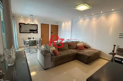 Apartamento com 3 dormitórios à venda, 126 m² por R$ 1.700.000,00 - Boqueirão - Santos/SP