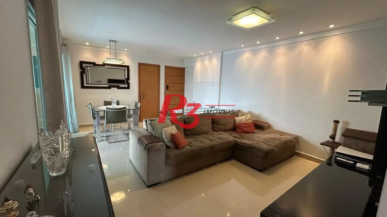 Apartamento com 3 dormitórios à venda, 126 m² por R$ 1.700.000,00 - Boqueirão - Santos/SP