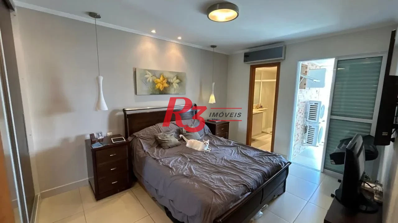 Apartamento com 3 dormitórios à venda, 126 m² por R$ 1.700.000,00 - Boqueirão - Santos/SP