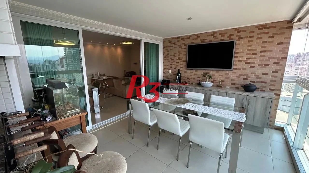 Apartamento com 3 dormitórios à venda, 126 m² por R$ 1.700.000,00 - Boqueirão - Santos/SP