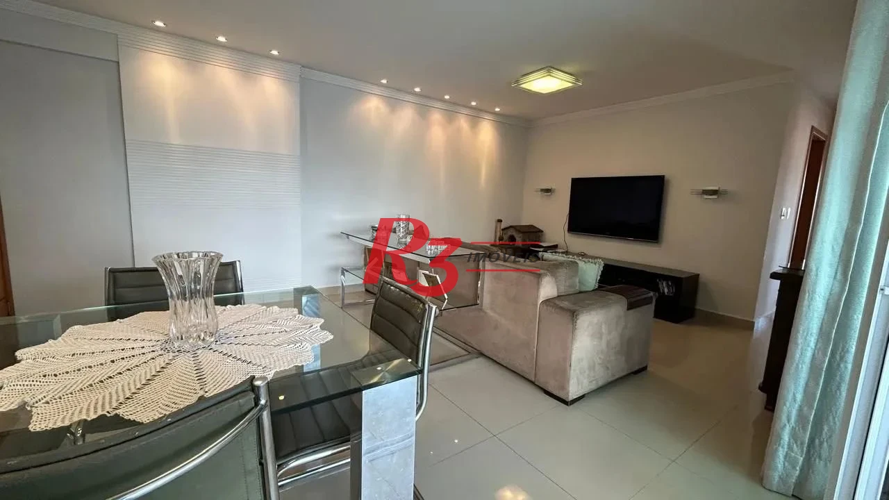 Apartamento com 3 dormitórios à venda, 126 m² por R$ 1.700.000,00 - Boqueirão - Santos/SP