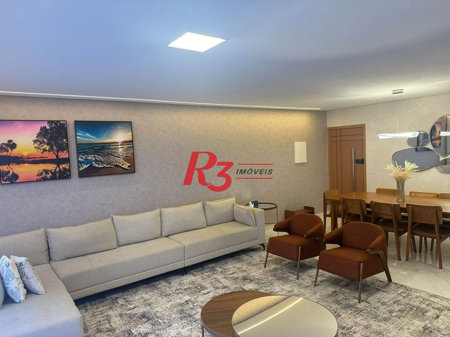 Apartamento com 3 dormitórios à venda, 149 m² por R$ 2.490.000,00 - Canto do Forte - Praia Grande/SP