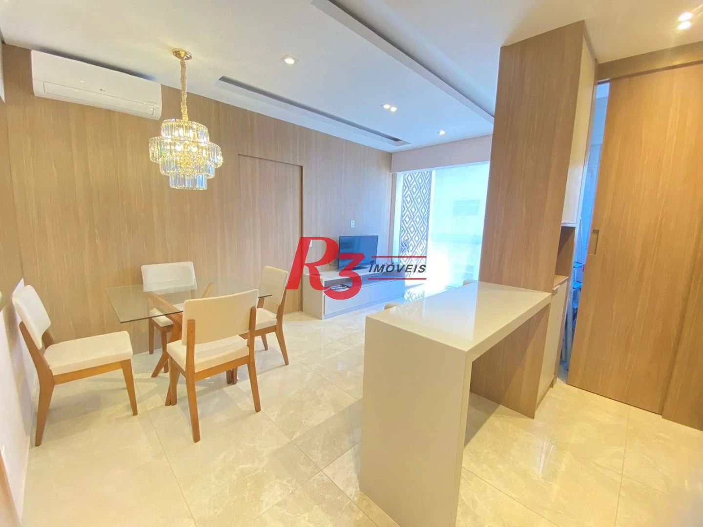 Apartamento com 1 dormitório para alugar, 45 m² por R$ 6.000,00/mês - Boqueirão - Santos/SP
