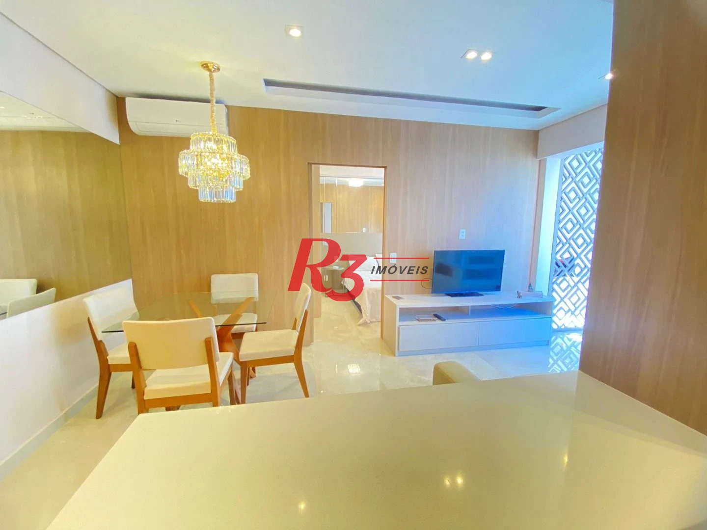 Apartamento com 1 dormitório para alugar, 45 m² por R$ 6.000,00/mês - Boqueirão - Santos/SP