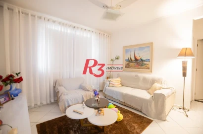 Apartamento com 2 dormitórios à venda, 107 m² por R$ 480.000,00 - Macuco - Santos/SP