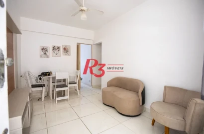 Apartamento com 1 dormitório à venda, 47 m² por R$ 390.000,00 - Gonzaga - Santos/SP