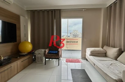 Cobertura com 3 dormitórios à venda, 183 m² por R$ 2.215.000,00 - Gonzaga - Santos/SP