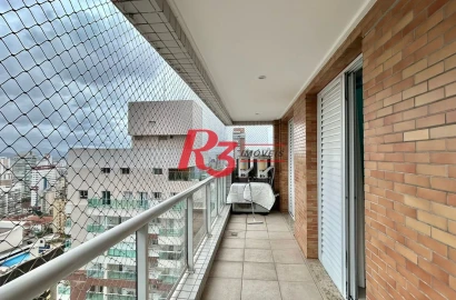 Cobertura com 3 dormitórios à venda, 183 m² por R$ 2.215.000,00 - Gonzaga - Santos/SP