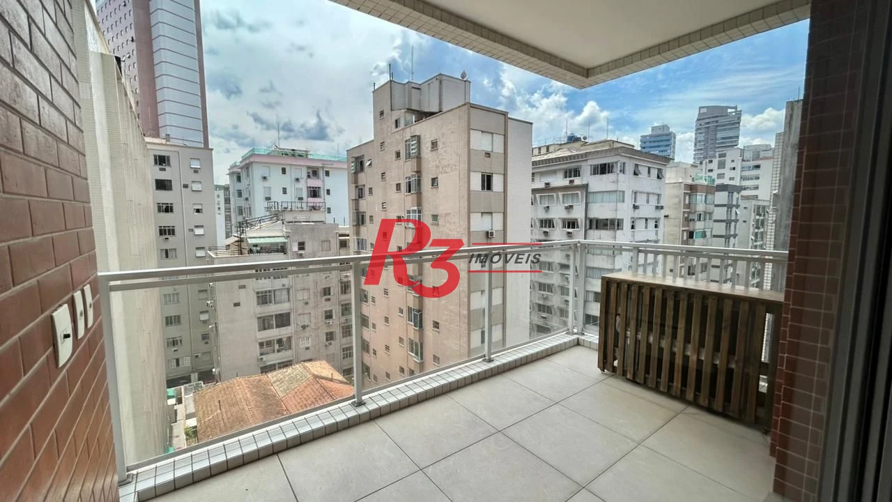 Apartamento com 1 dormitório para alugar, 45 m² por R$ 4.500,00/mês - Boqueirão - Santos/SP