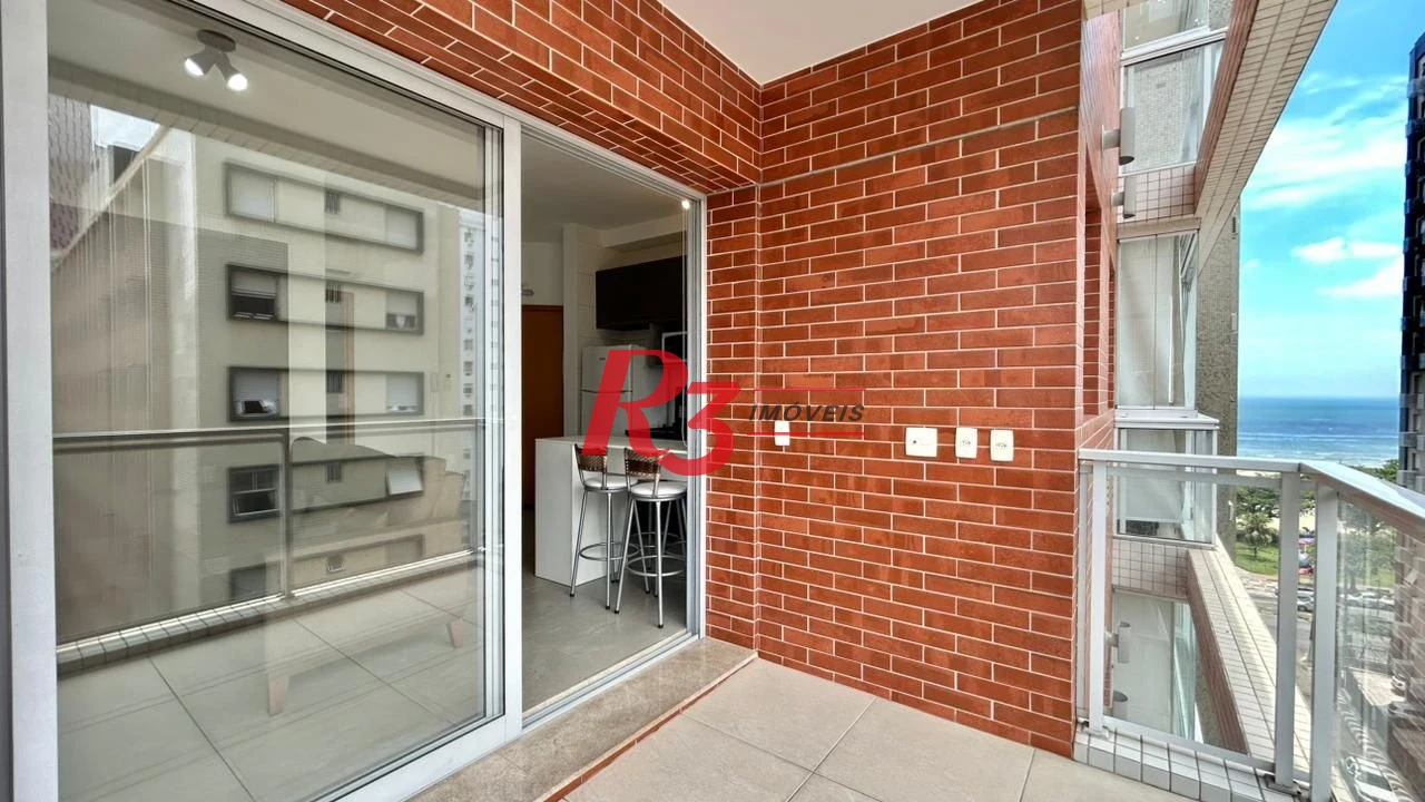 Apartamento com 1 dormitório para alugar, 45 m² por R$ 4.500,00/mês - Boqueirão - Santos/SP