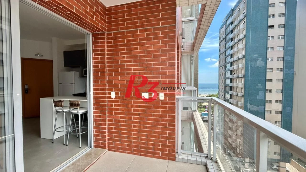 Apartamento com 1 dormitório para alugar, 45 m² por R$ 4.500,00/mês - Boqueirão - Santos/SP
