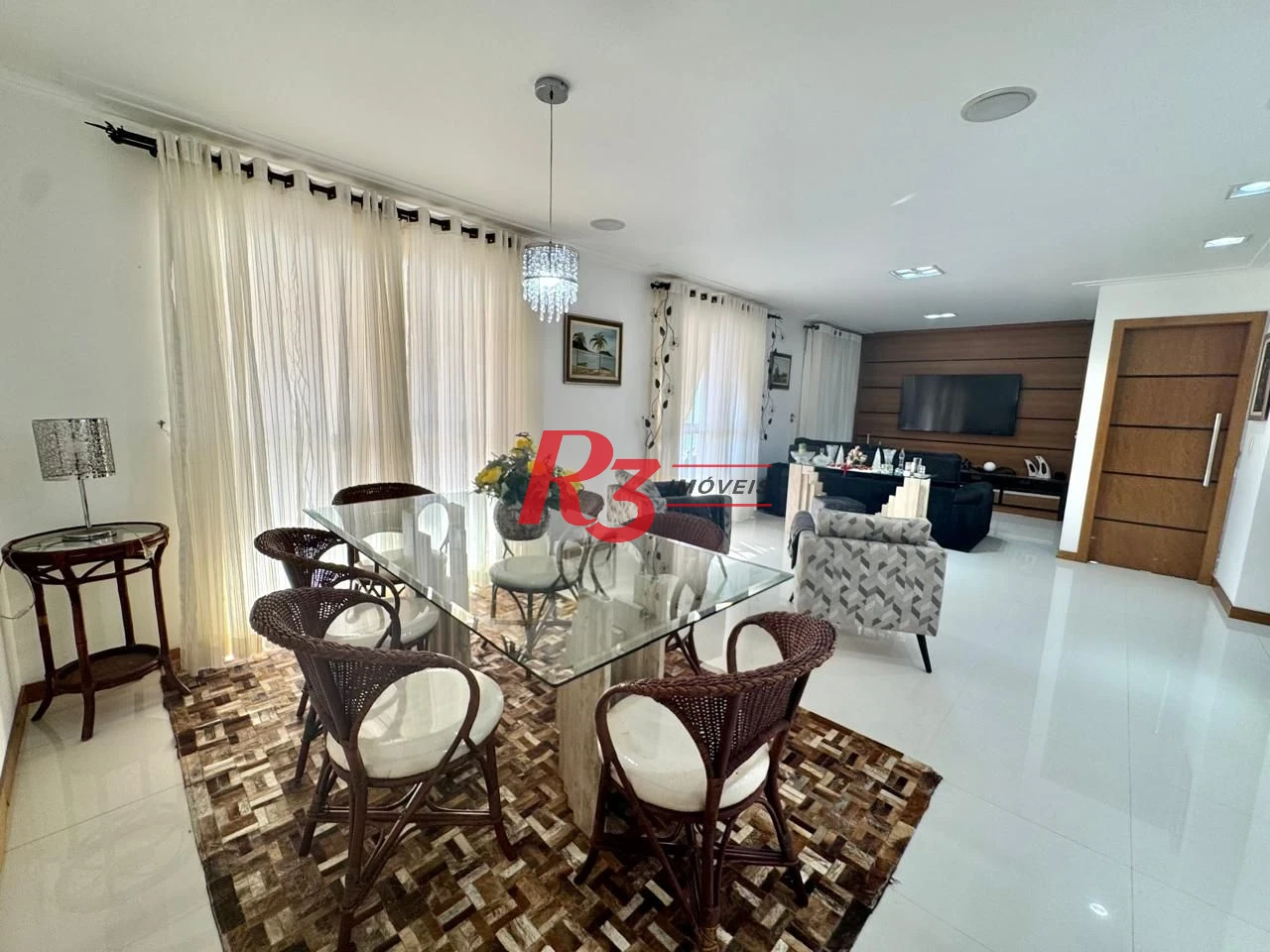 Apartamento com 3 dormitórios para alugar, 160 m² por R$ 12.000,00/mês - Gonzaga - Santos/SP