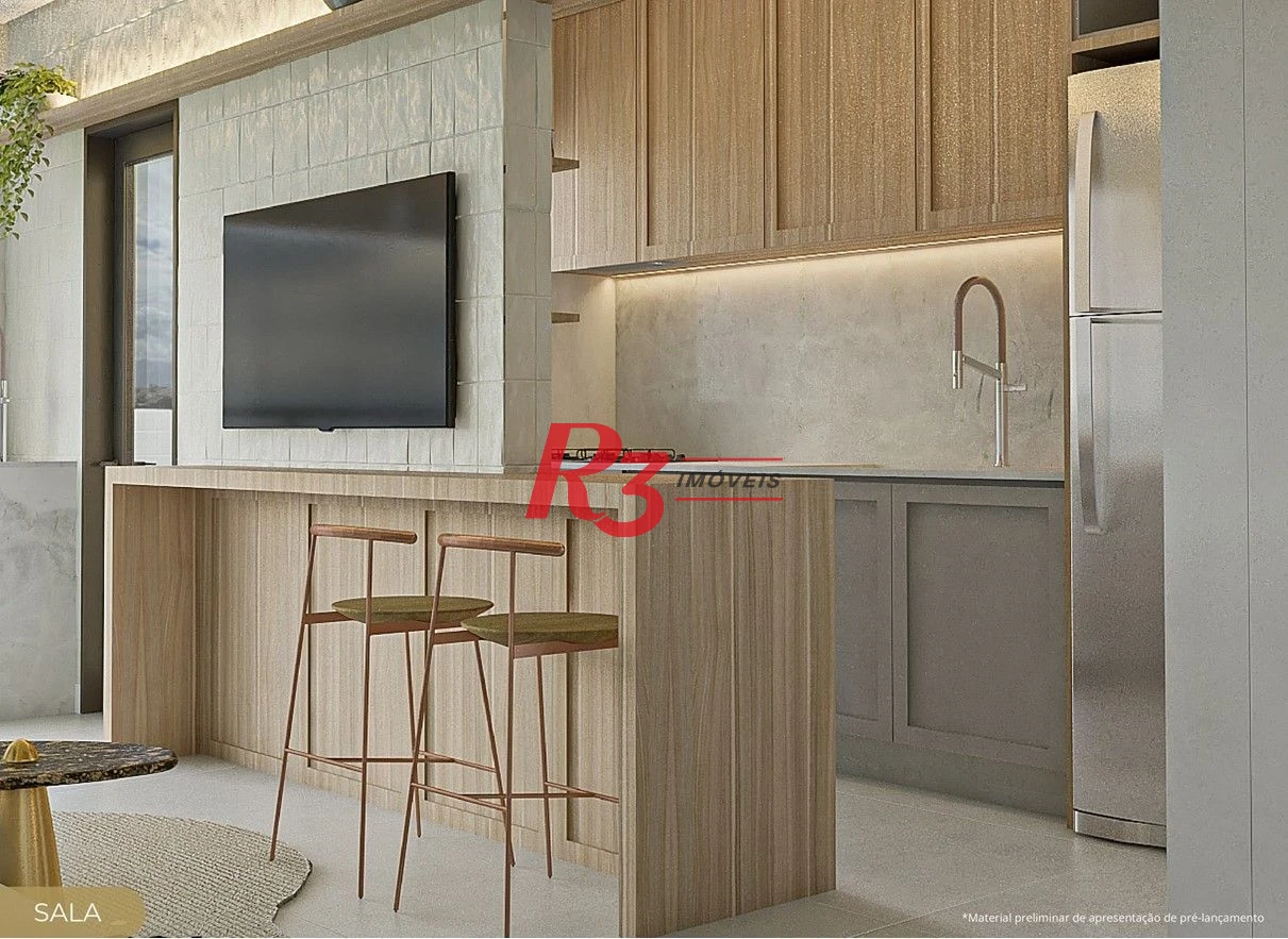 Apartamento à venda, 49 m² por R$ 636.000,00 - Marapé - Santos/SP