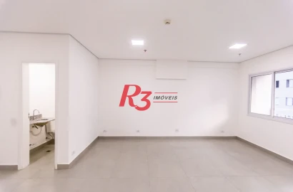 Sala para alugar, 42 m² por R$ 3.000,00/mês - Vila Matias - Santos/SP
