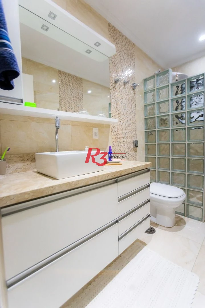 Apartamento com 3 dormitórios à venda, 169 m² por R$ 990.000,00 - Boqueirão - Santos/SP