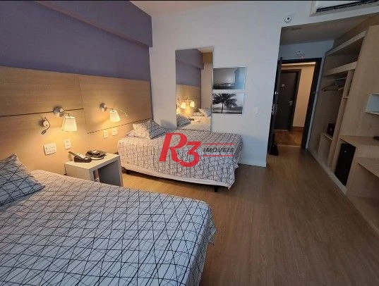 Flat à venda, 25 m² por R$ 410.000,00 - Gonzaga - Santos/SP