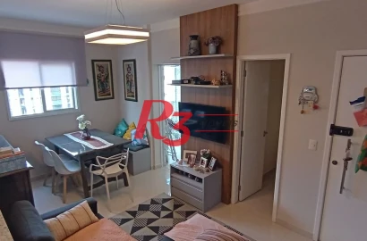 Apartamento com 2 dormitórios à venda, 69 m² por R$ 960.000,00 - Boqueirão - Santos/SP