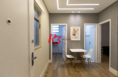 Apartamento com 2 dormitórios à venda, 55 m² por R$ 455.800,00 - Boqueirão - Santos/SP