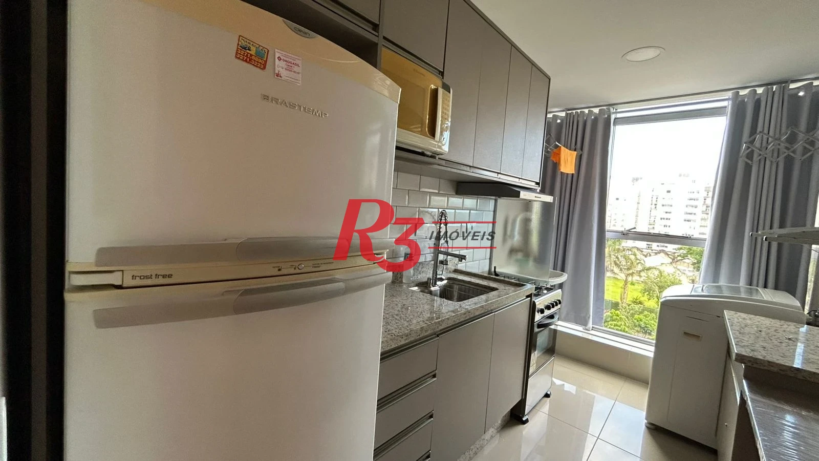 Apartamento com 1 dormitório à venda, 42 m² - Aparecida - Santos/SP