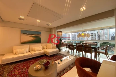 Apartamento com 3 dormitórios à venda, 191 m² por R$ 3.849.990,00 - Embaré - Santos/SP