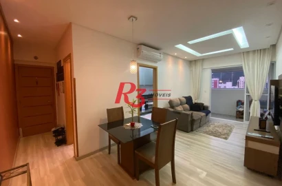 Apartamento com 2 dormitórios à venda, 81 m² por R$ 909.990,00 - Campo Grande - Santos/SP