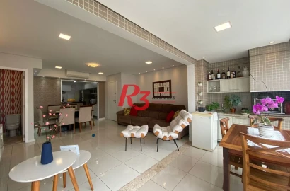 Apartamento com 3 dormitórios à venda, 100 m² por R$ 1.300.000,00 - José Menino - Santos/SP