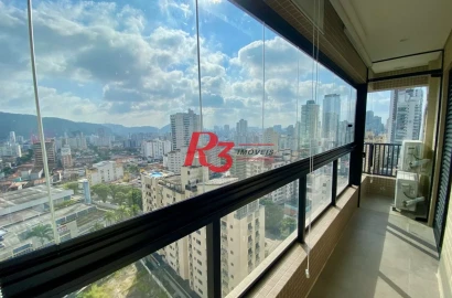 Apartamento com 2 dormitórios para alugar, 75 m² por R$ 8.000,02/mês - José Menino - Santos/SP