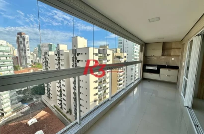 Apartamento com 2 dormitórios à venda, 86 m² por R$ 1.350.000,00 - Boqueirão - Santos/SP
