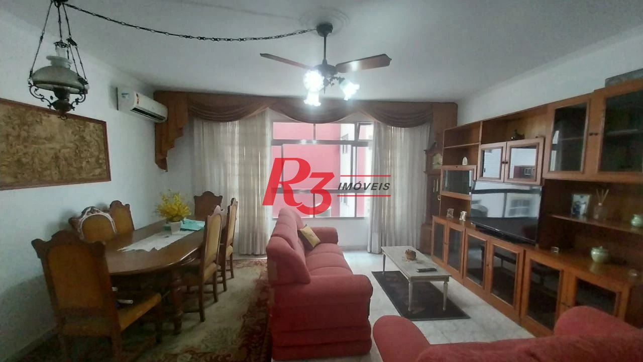Apartamento com 3 dormitórios à venda, 134 m² por R$ 690.000,00 - Pompéia - Santos/SP