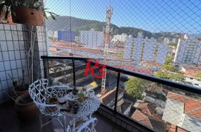 Cobertura à venda, 201 m² por R$ 1.700.000,00 - Campo Grande - Santos/SP