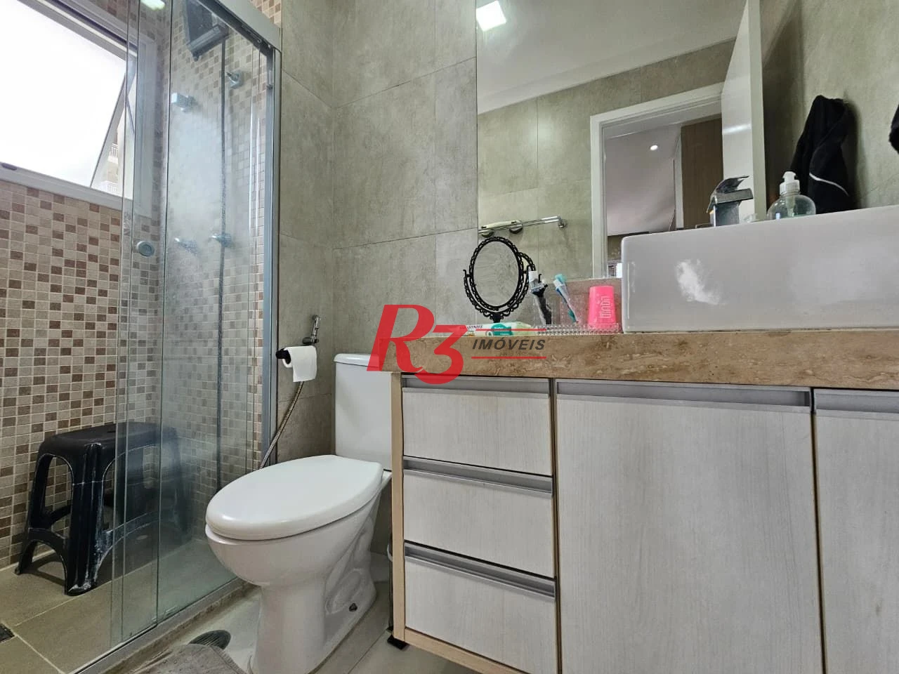 Apartamento com 3 dormitórios à venda, 84 m² por R$ 770.000,00 - Marapé - Santos/SP