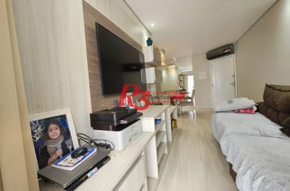 Apartamento com 3 dormitórios à venda, 84 m² por R$ 770.000,00 - Marapé - Santos/SP