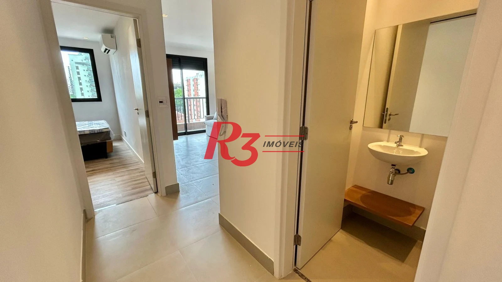 Apartamento com 1 dormitório para alugar, 47 m² por R$ 5.500,00/mês - Embaré - Santos/SP