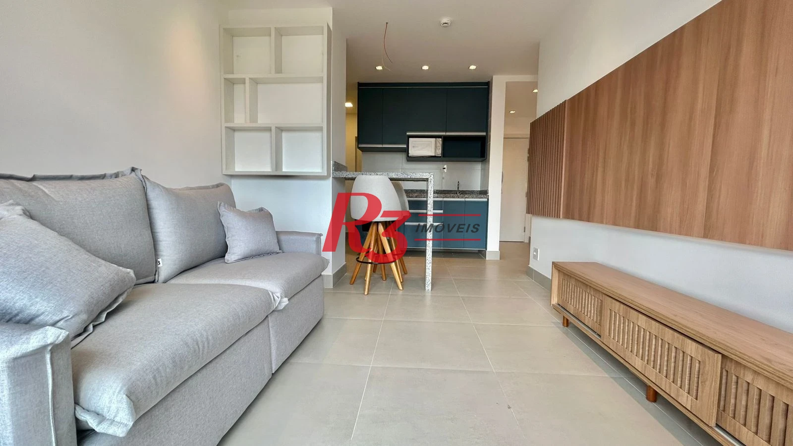 Apartamento com 1 dormitório para alugar, 47 m² por R$ 5.500,00/mês - Embaré - Santos/SP