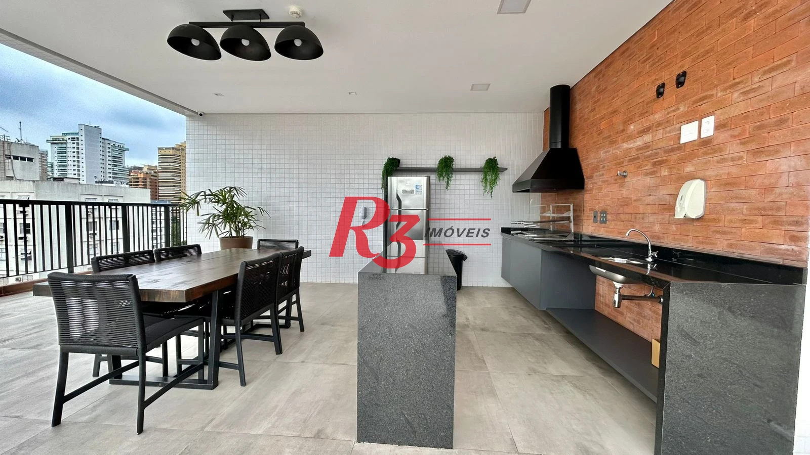 Apartamento com 1 dormitório para alugar, 47 m² por R$ 5.500,00/mês - Embaré - Santos/SP