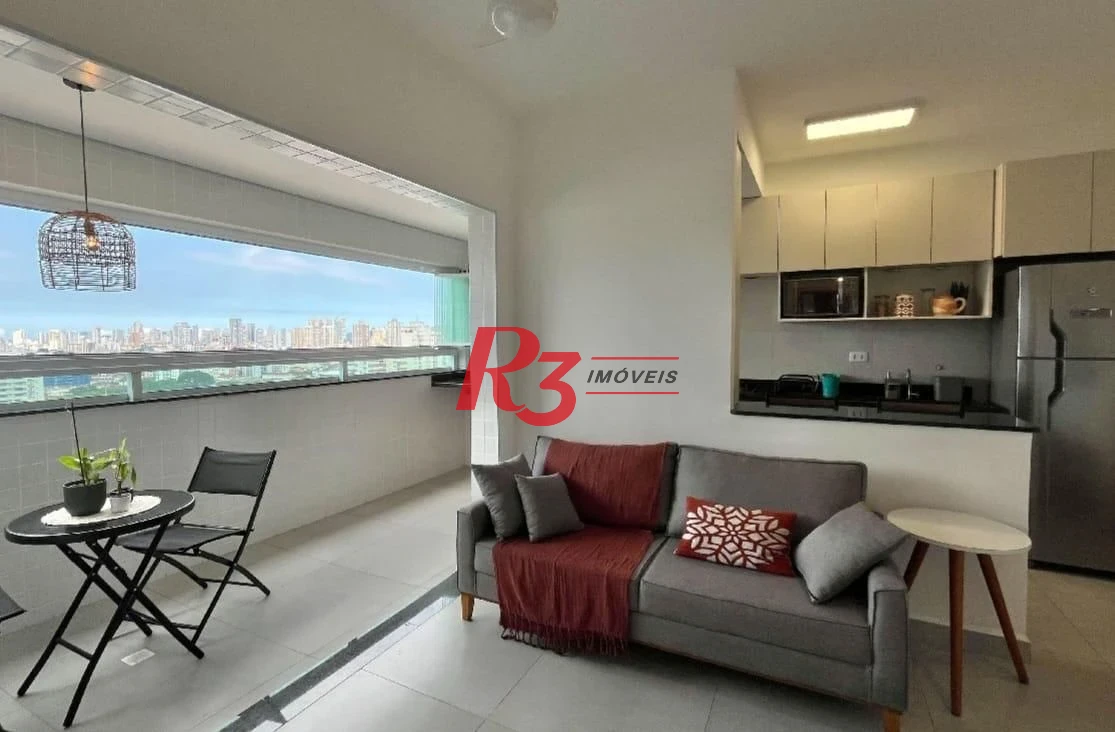 Apartamento com 2 dormitórios à venda, 55 m² por R$ 690.000,00 - Marapé - Santos/SP