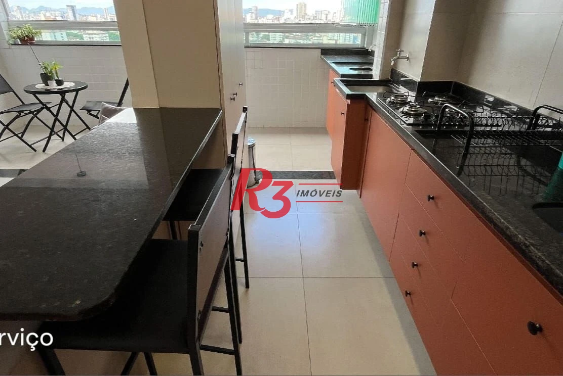 Apartamento com 2 dormitórios à venda, 55 m² por R$ 690.000,00 - Marapé - Santos/SP