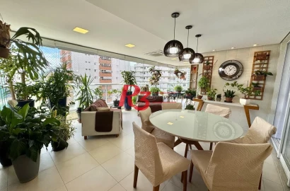 Apartamento com 4 dormitórios à venda, 167 m² por R$ 2.550.000,00 - Boqueirão - Santos/SP