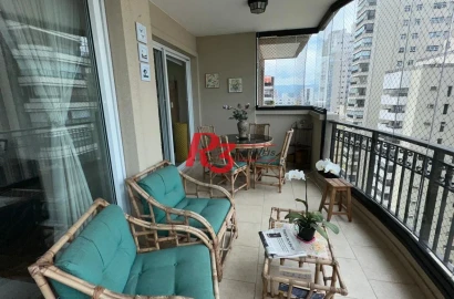 Apartamento com 3 dormitórios, 160 m² - venda por R$ 2.499.000,00 ou aluguel por R$ 11.178,00/mês - Boqueirão - Santos/SP