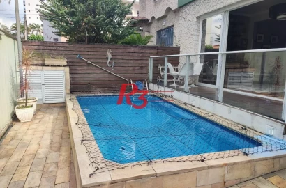 Casa com 3 dormitórios à venda, 290 m² por R$ 2.200.000,00 - Boqueirão - Santos/SP