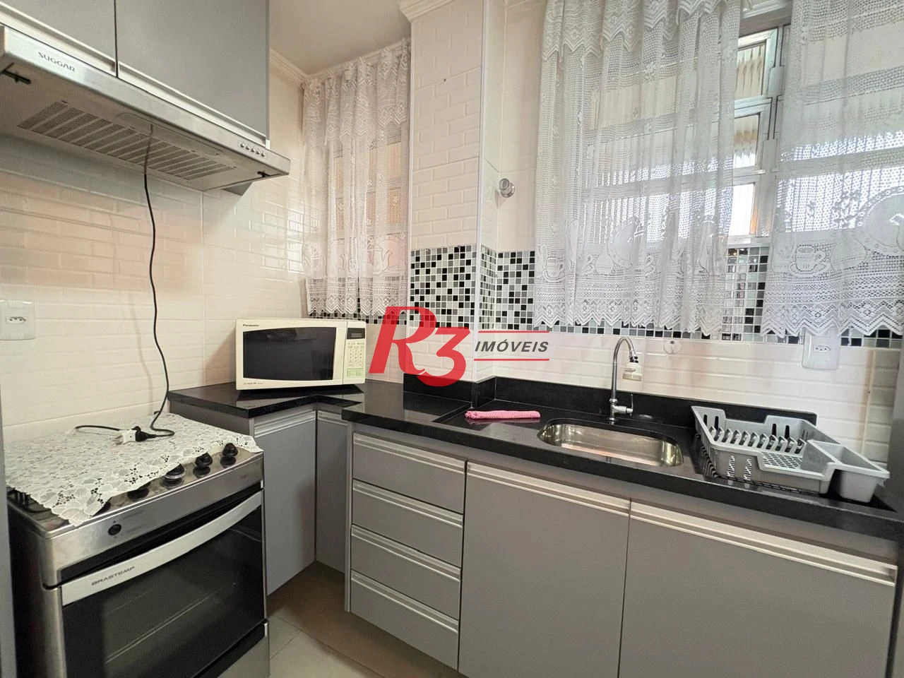 Apartamento com 1 dormitório à venda, 55 m² por R$ 465.000,00 - Embaré - Santos/SP
