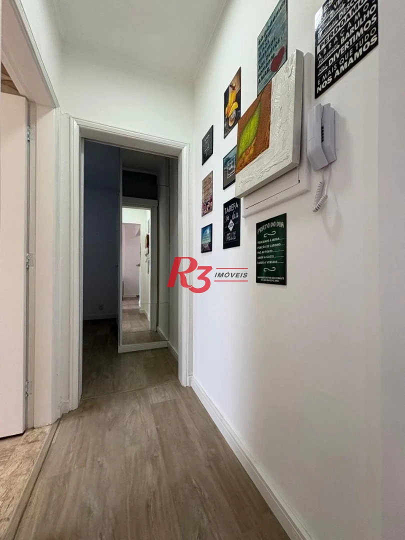 Apartamento com 1 dormitório à venda, 55 m² por R$ 465.000,00 - Embaré - Santos/SP