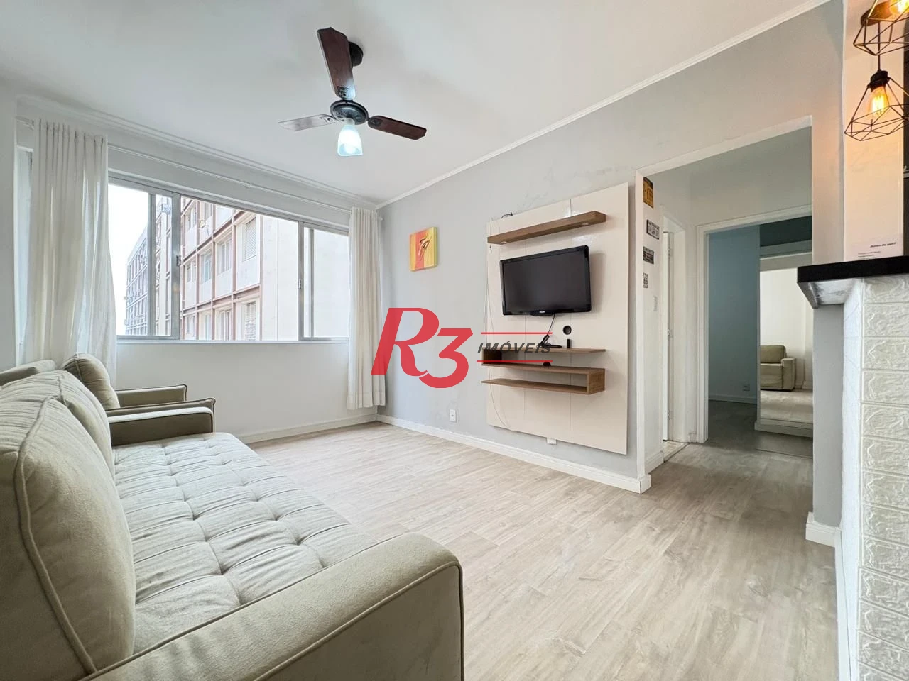 Apartamento com 1 dormitório à venda, 55 m² por R$ 465.000,00 - Embaré - Santos/SP