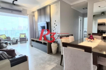 Apartamento com 2 dormitórios à venda, 63 m² por R$ 770.000,00 - Campo Grande - Santos/SP