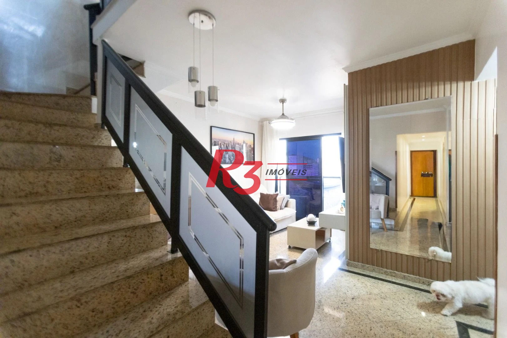 Apartamento Duplex com 3 dormitórios à venda, 160 m² por R$ 1.100.000,00 - Encruzilhada - Santos/SP
