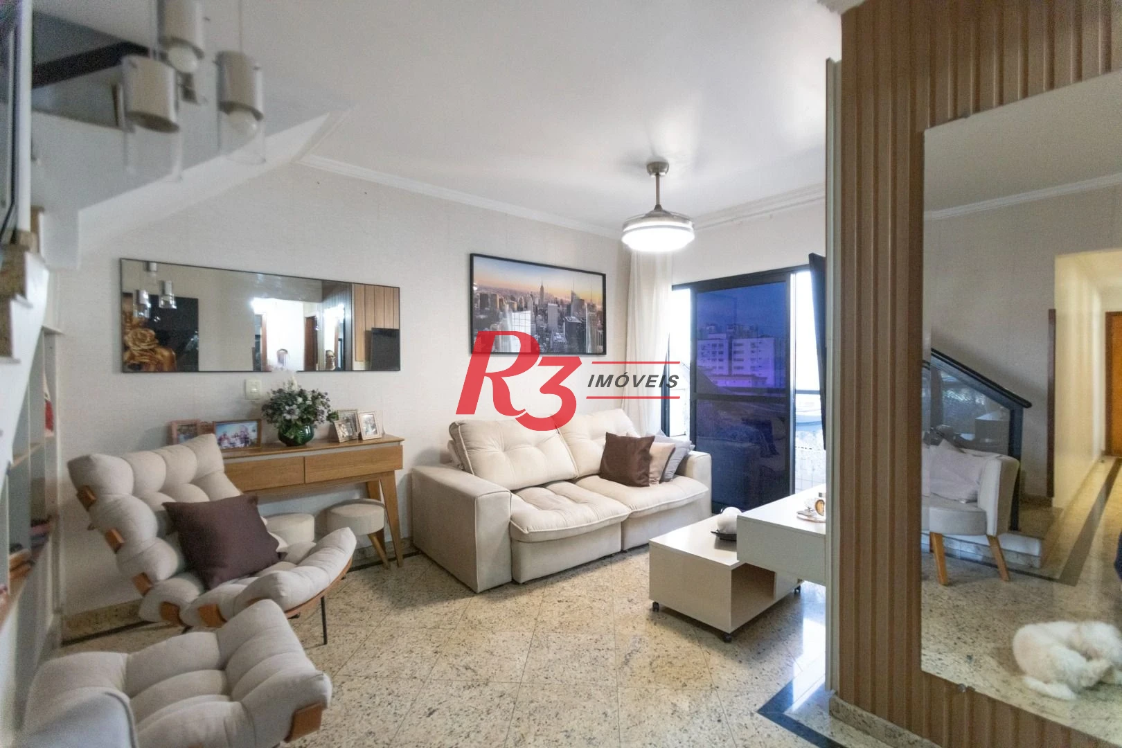 Apartamento Duplex com 3 dormitórios à venda, 160 m² por R$ 1.100.000,00 - Encruzilhada - Santos/SP