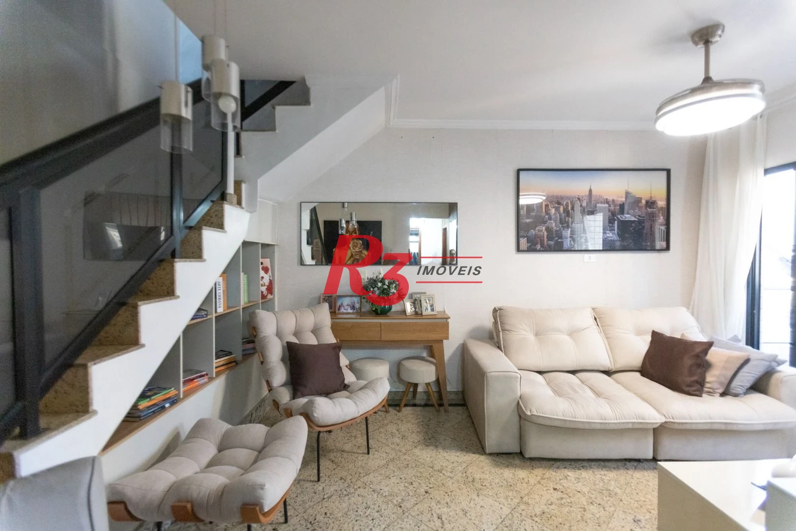 Apartamento Duplex com 3 dormitórios à venda, 160 m² por R$ 1.100.000,00 - Encruzilhada - Santos/SP