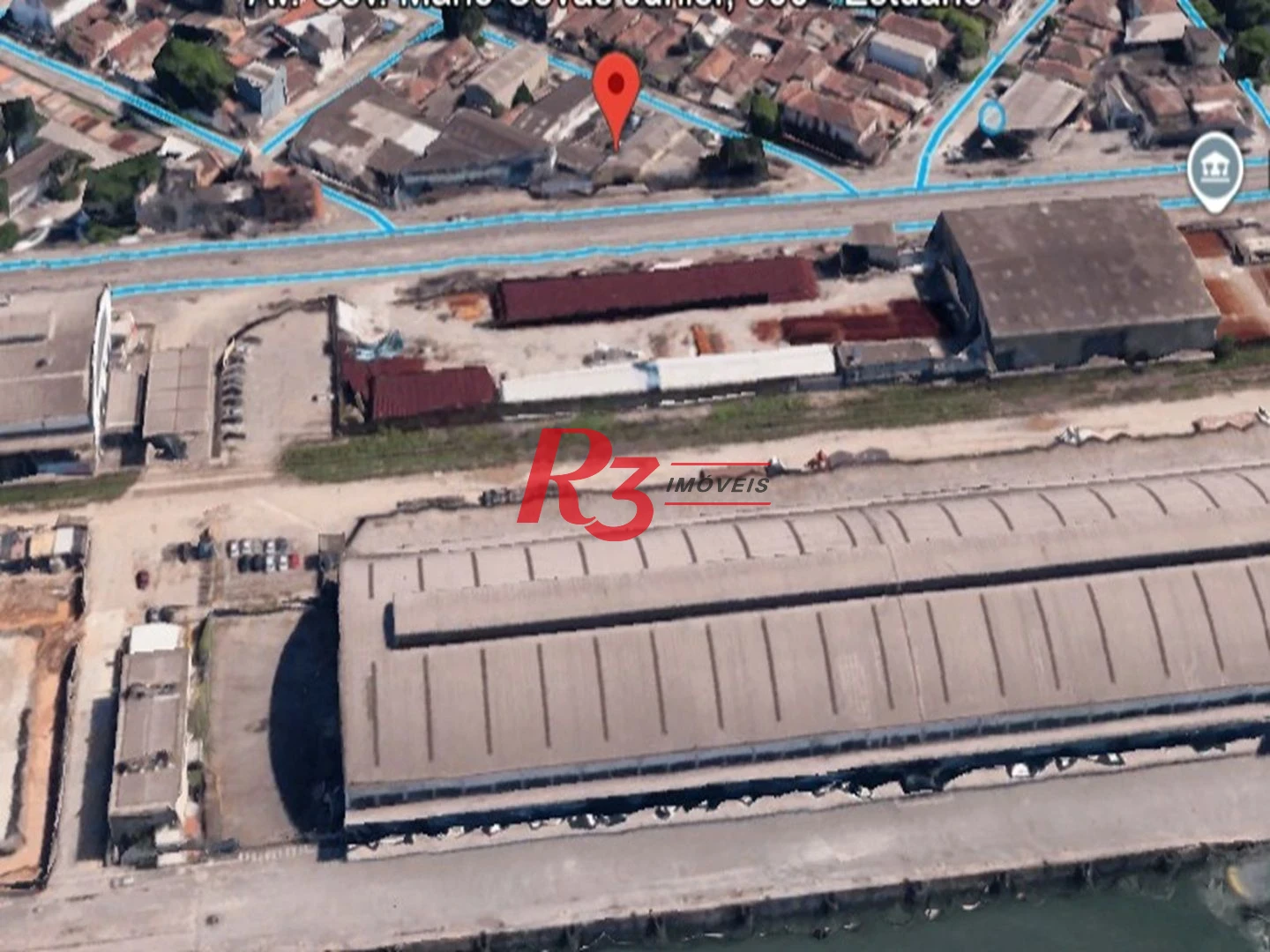 Galpão para alugar, 340 m² por R$ 16.000,00/mês - Estuário - Santos/SP