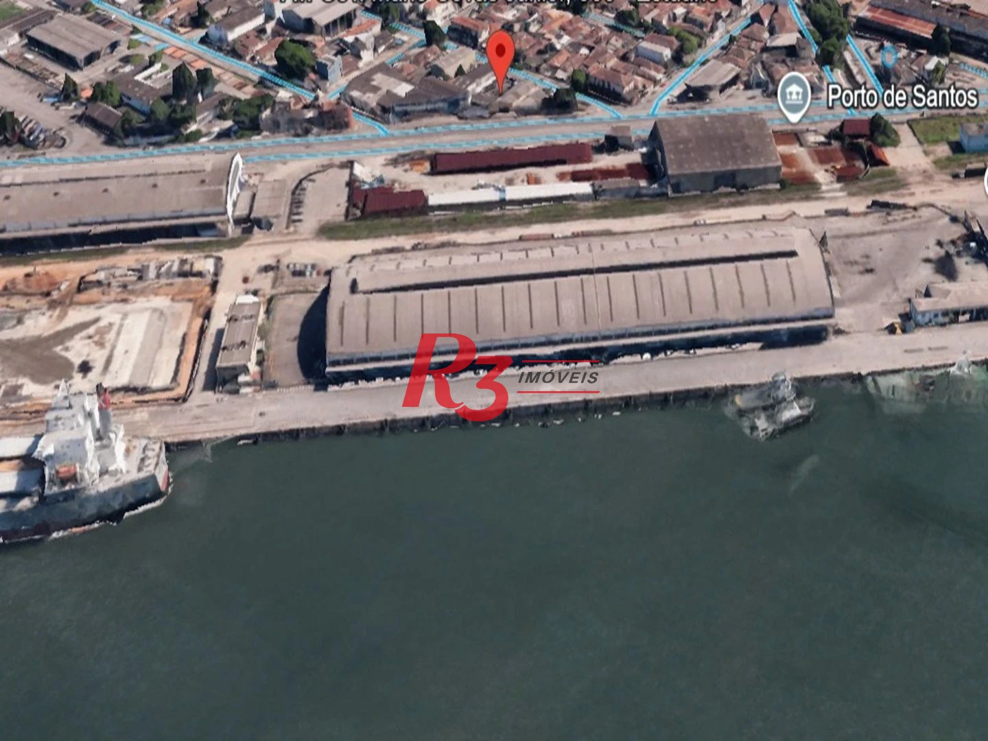 Galpão para alugar, 340 m² por R$ 16.000,00/mês - Estuário - Santos/SP