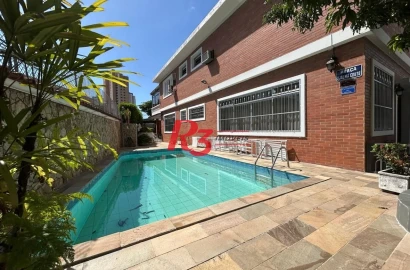 Casa à venda, 350 m² por R$ 6.390.000,00 - Ponta da Praia - Santos/SP